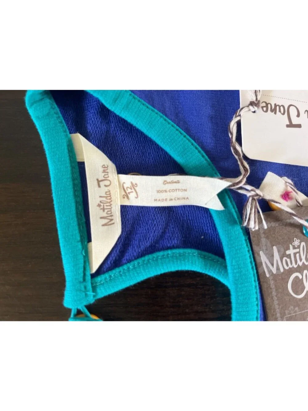 NWT Matilda Jane Girls Size 12 Royal Blue Moments With You School Bell Dress
